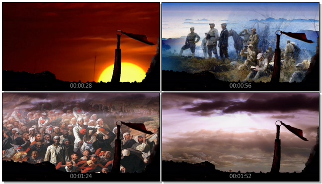 太行山上硝烟四起的历史变迁视频素材