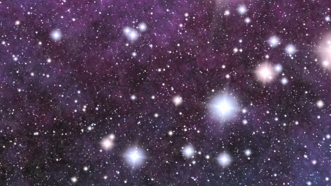 唯美梦幻的紫色星光粒子闪烁视频素材