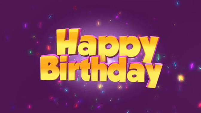 浪漫唯美的彩色气球庆祝生日的视频素材