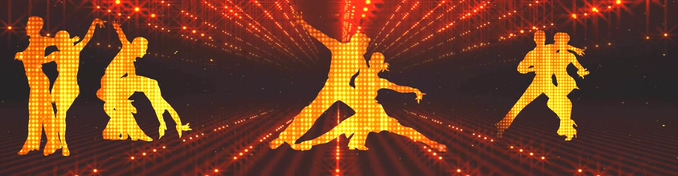 金色光线模拟拉丁舞舞蹈的视频素材