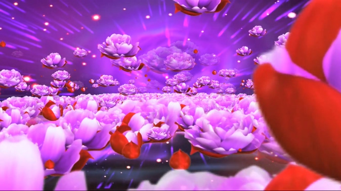 紫红色大气莲花背景视频素材