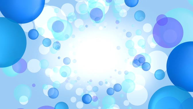 蓝色泡泡气球背景视频 视频素材免费下载 模板天空