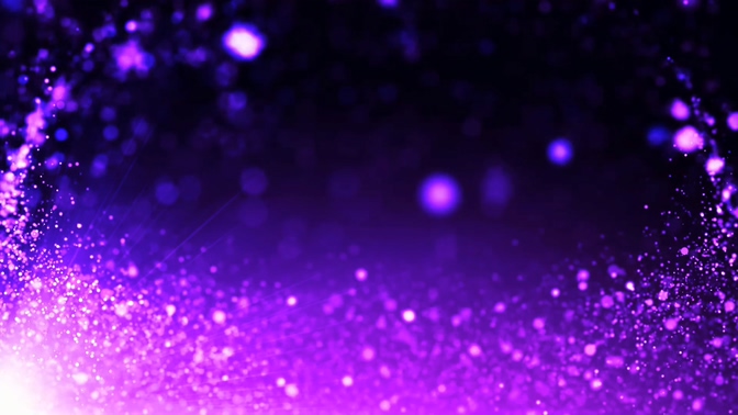 浪漫唯美的紫色粒子闪烁视频素材